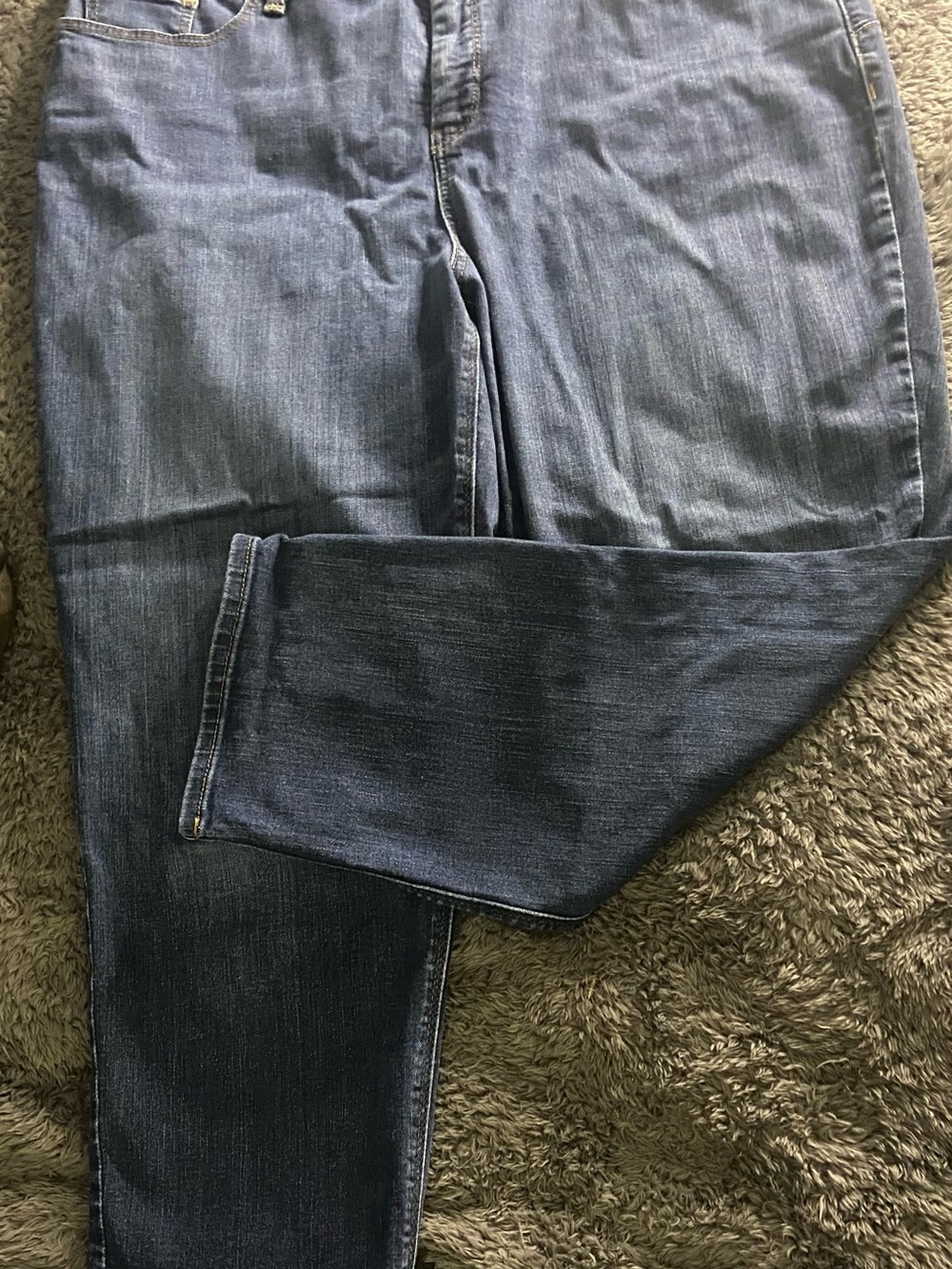 Chico's Women's Dark Blue Cropped Ankle Jeans